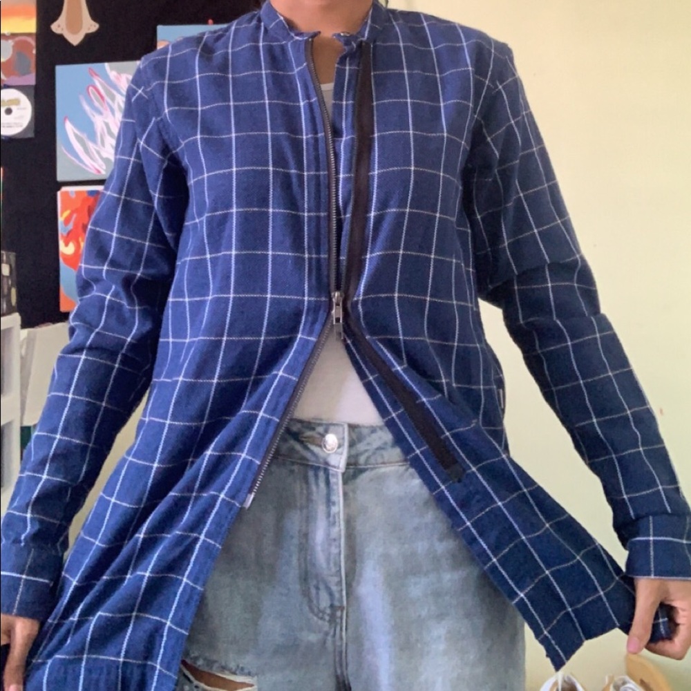 long flannel jacket